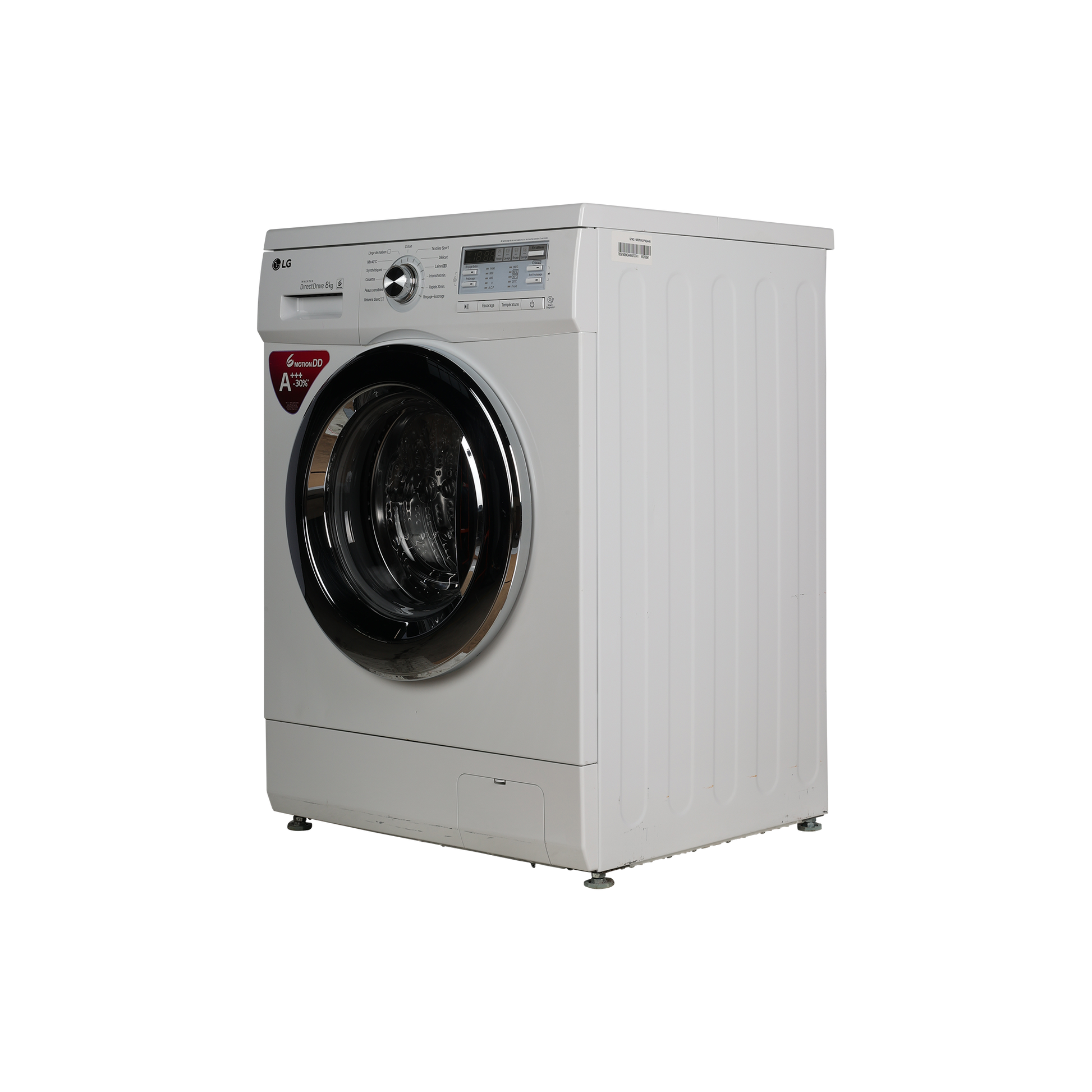 Lave-Linge Hublot 8 kg Reconditionné LG FH496TDAD : vue du côté gauche