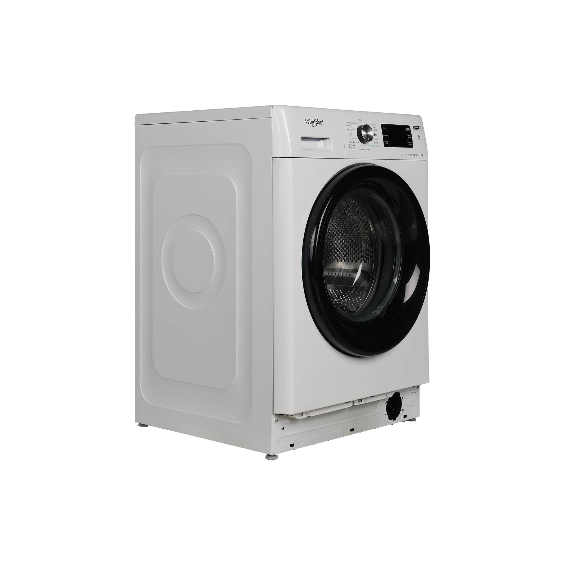 Lave-Linge Hublot 7 kg Reconditionné WHIRLPOOL FFB7458BVFR : vue du côté droit