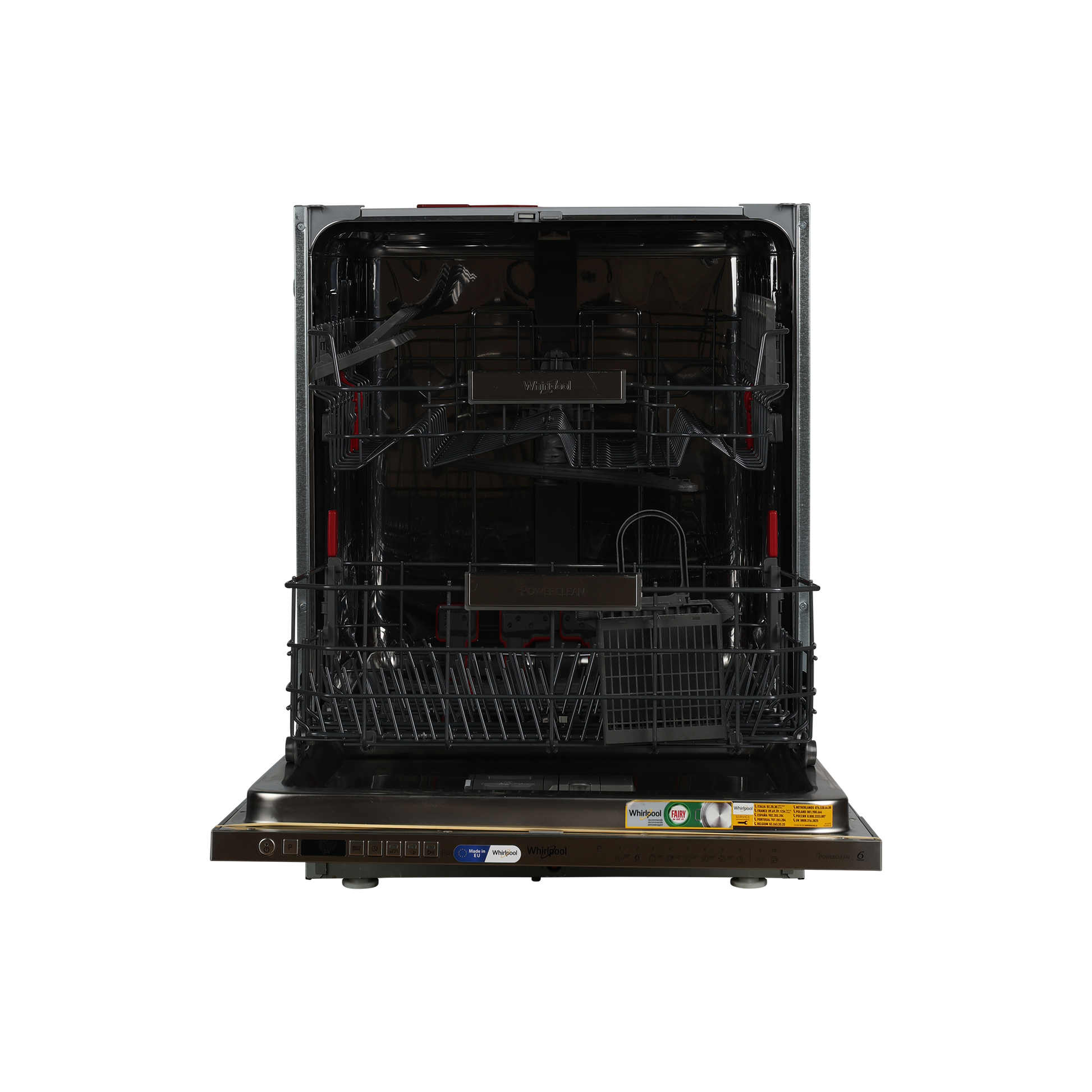 Lave-Vaisselle Encastrable 14 Cvts Reconditionné WHIRLPOOL WIO3T141 : vue de l'intérieur