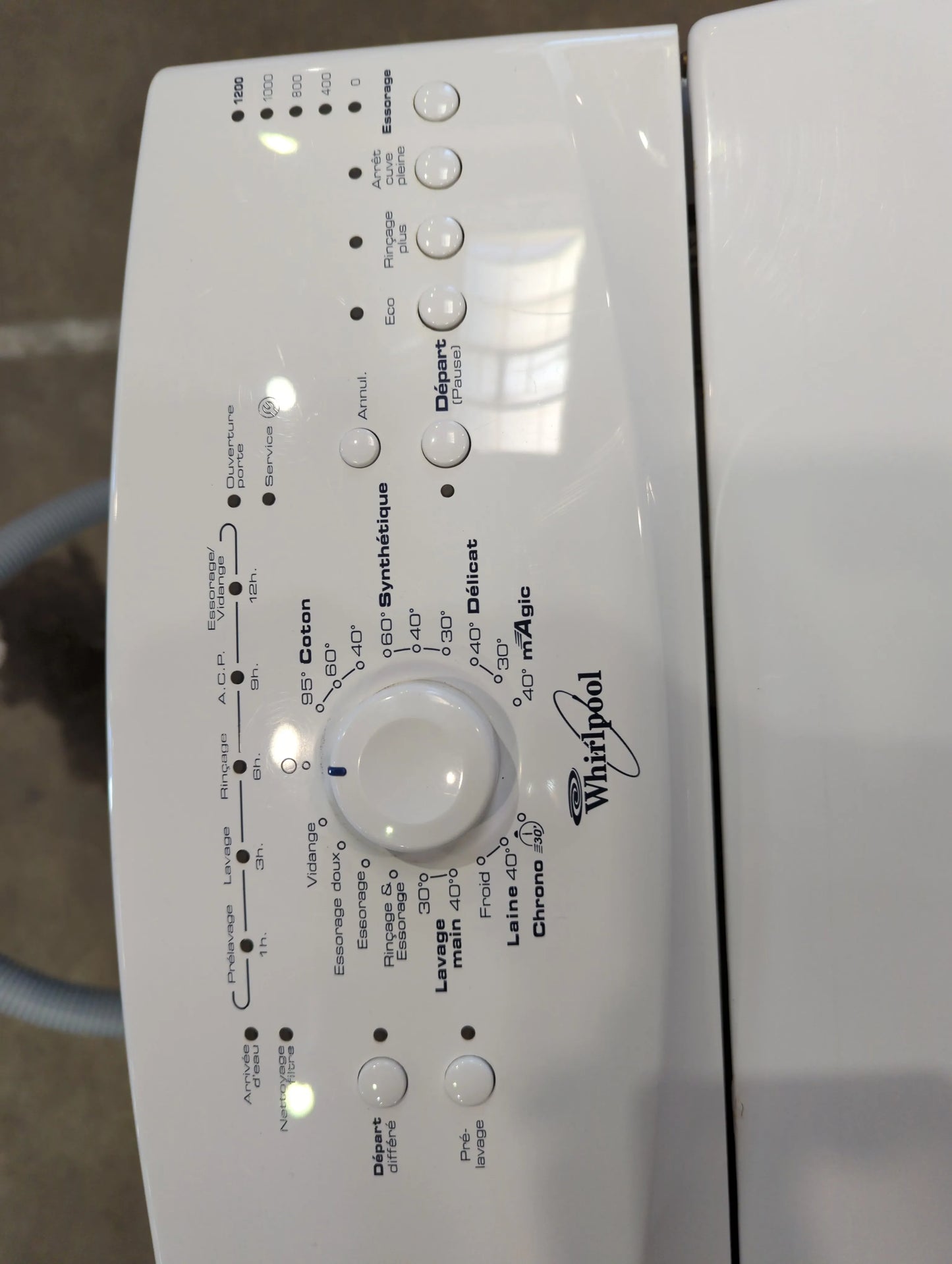 Lave-Linge Top 5 kg Reconditionné WHIRLPOOL AWE 7727