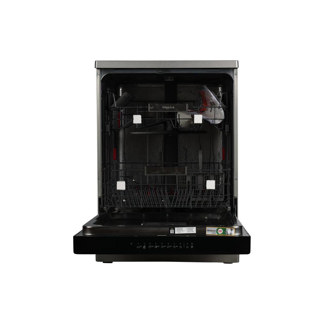Lave-Vaisselle Pose Libre 14 Cvts Reconditionné WHIRLPOOL WFO3T141PX : vue de l'intérieur