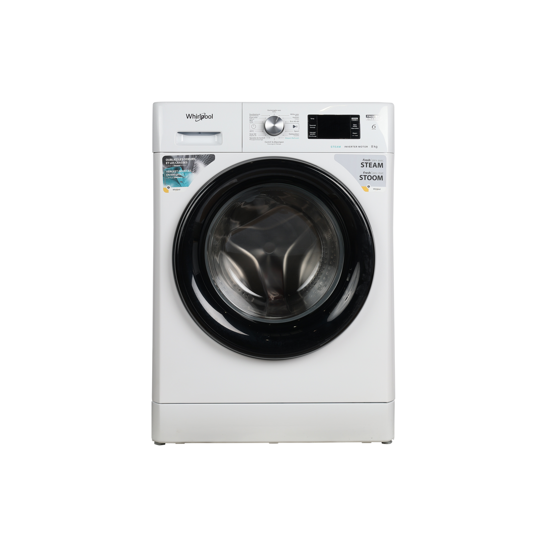 Lave-Linge Hublot 8 kg Reconditionné WHIRLPOOL FFB8469BVFR : vue de face