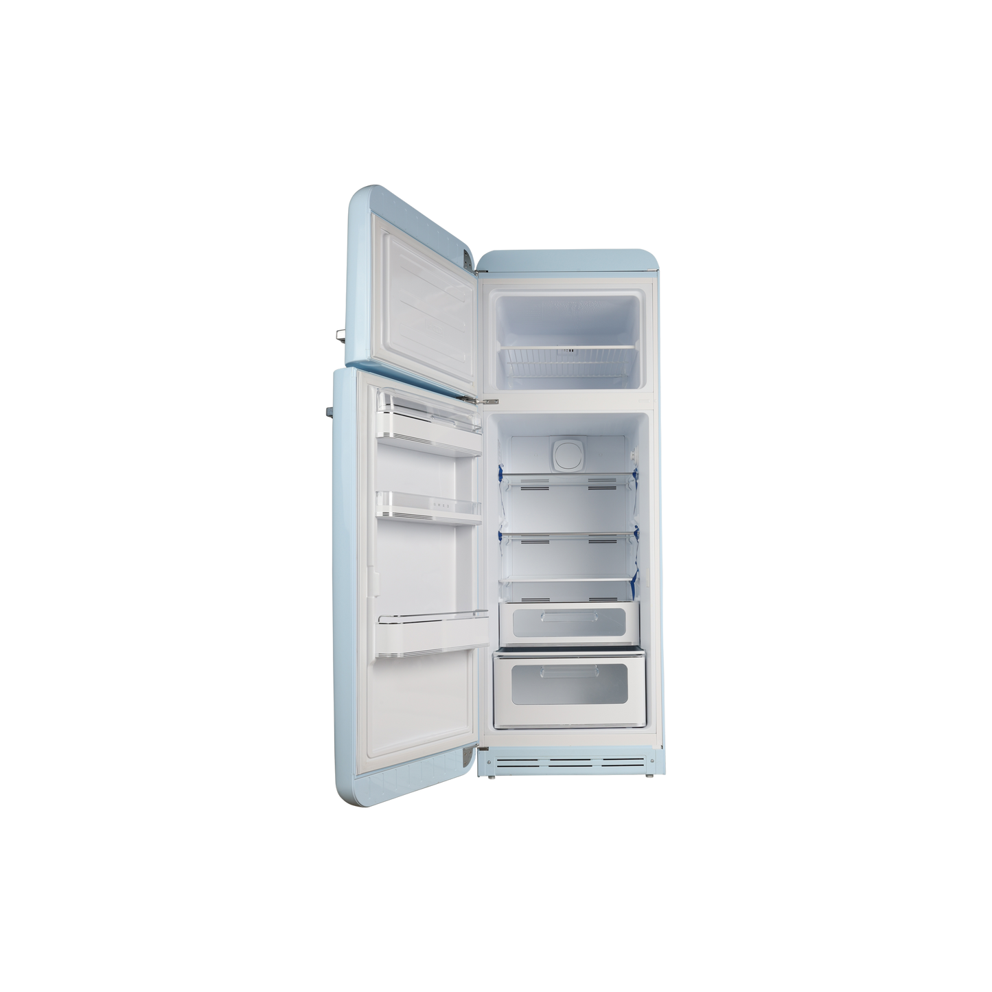 Réfrigérateur Avec Congélateur 294 L Reconditionné SMEG FAB30LPB5 : vue de l'intérieur