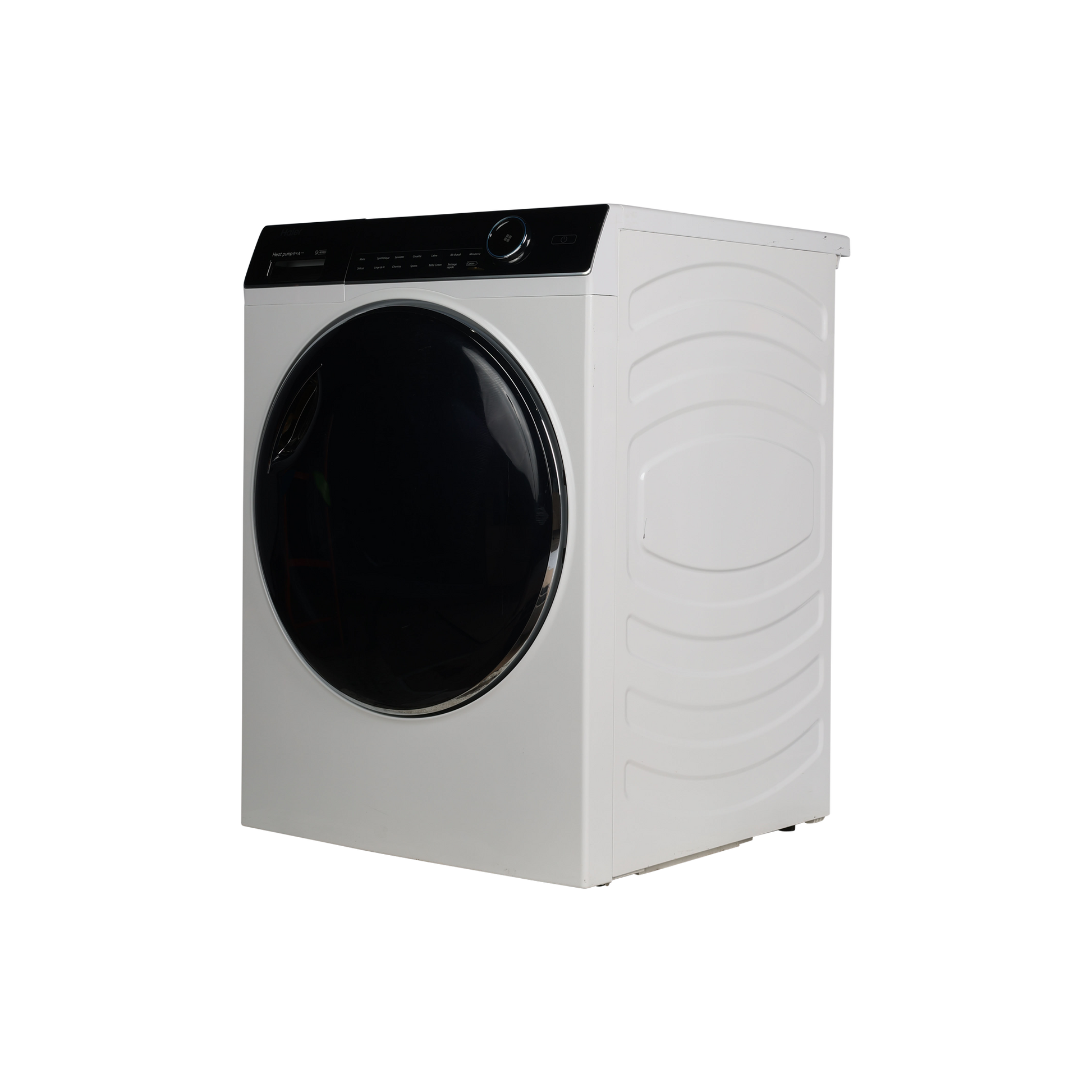 Seche-Linge Pompe À Chaleur 9 kg Reconditionné HAIER HD90-A3979 : vue du côté gauche