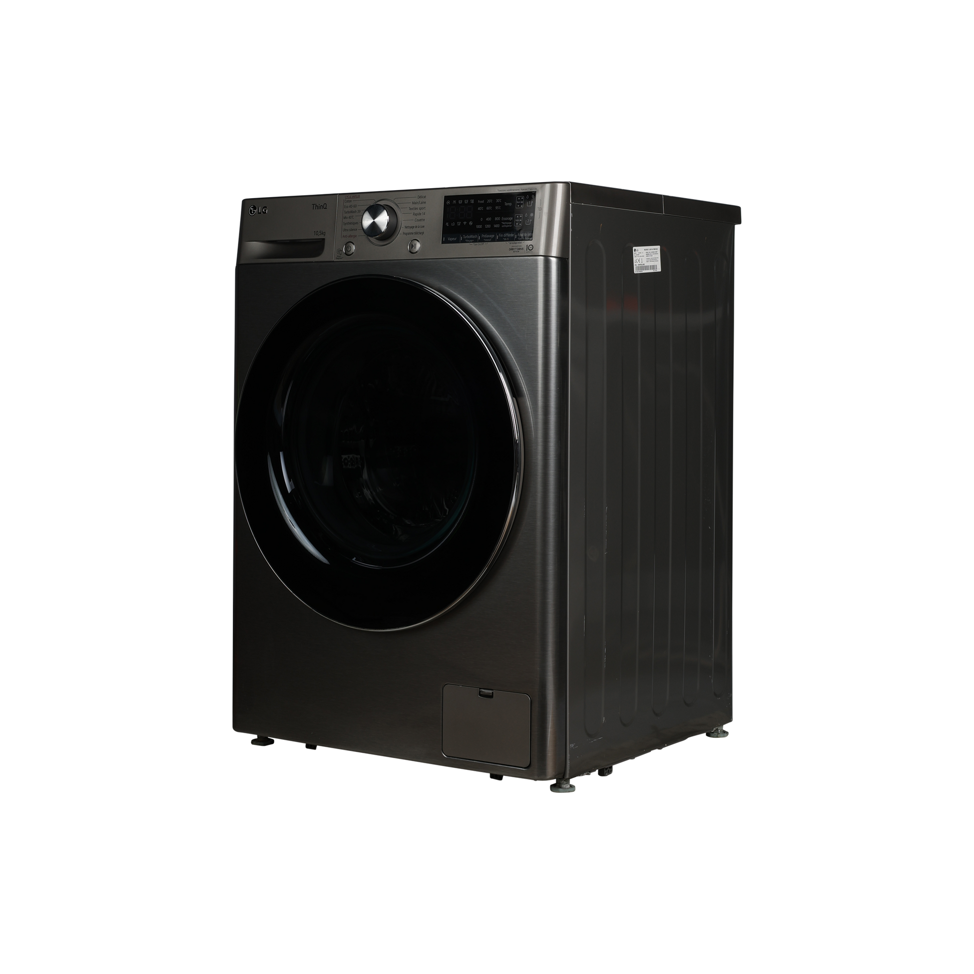 Lave-Linge Hublot 10.5 kg Reconditionné LG F14V72ISTA : vue du côté gauche