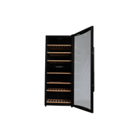 Cave À Vin De Conservation 89 Bouteilles Reconditionné CAVISS C287GBEG : vue de l'intérieur