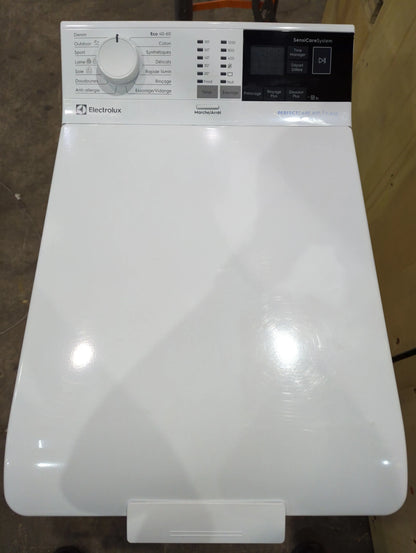 Lave-Linge Top 6 kg Reconditionné ELECTROLUX EW6T3164AD : vue du haut ouverture et commandes