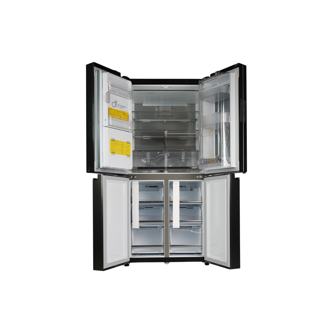 Réfrigérateur Multi-Portes 508 L Reconditionné LG GMX844MC6F : vue de l'intérieur