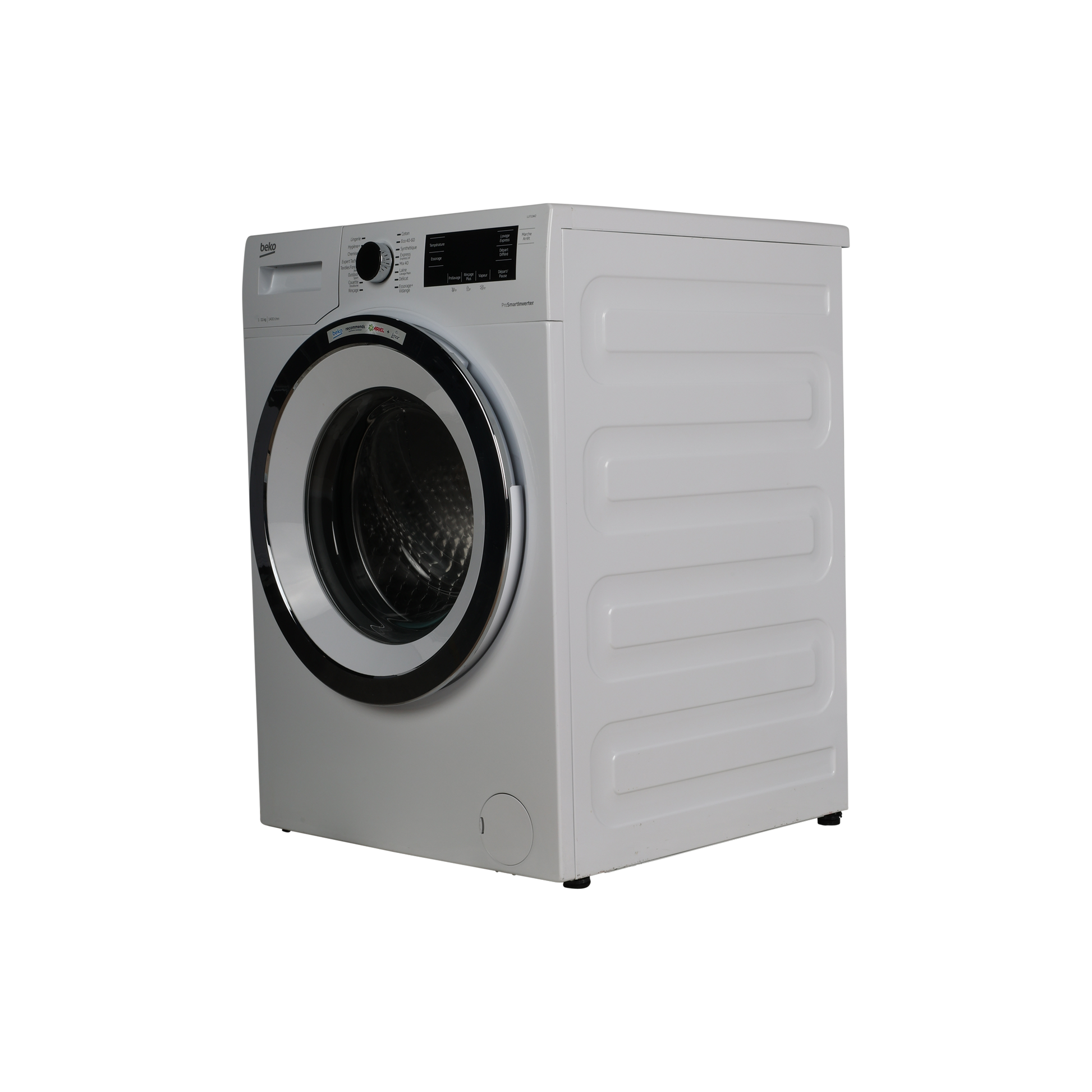 Lave-Linge Hublot 11 kg Reconditionné BEKO LLF11W2 : vue du côté gauche