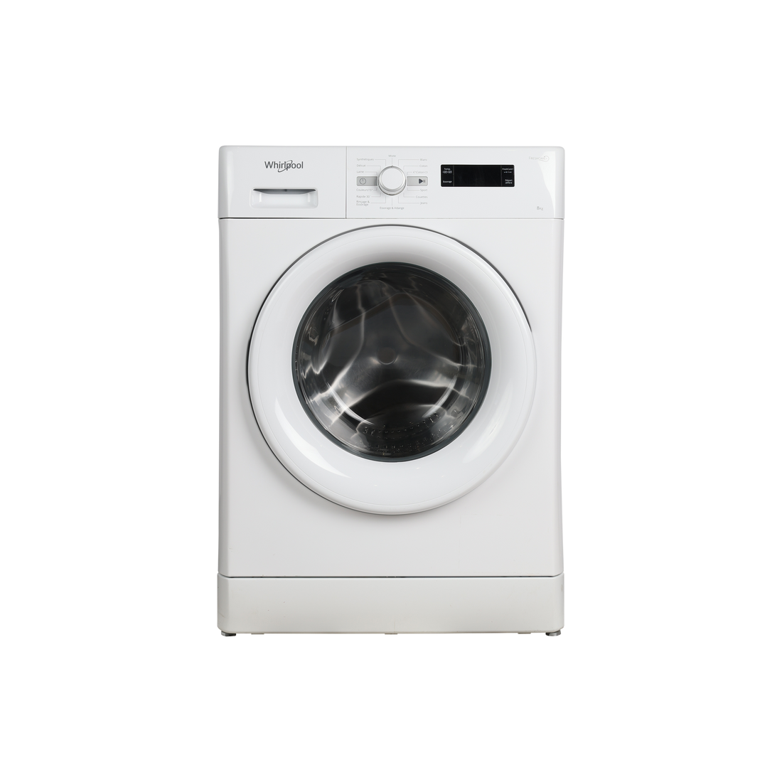Lave-Linge Hublot 8 kg Reconditionné WHIRLPOOL FWF81483WSFR : vue de face
