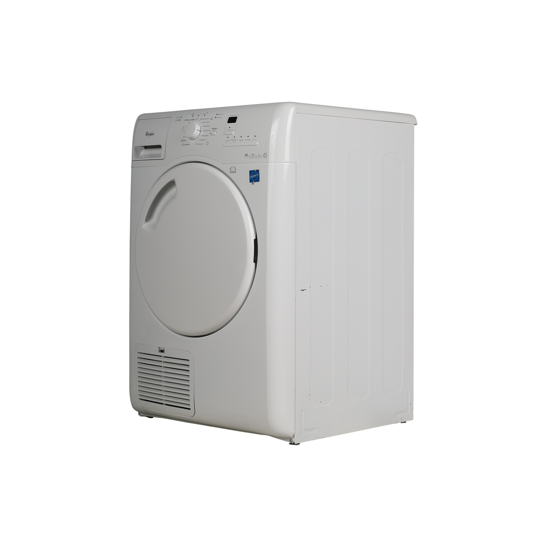 Seche-Linge Condensation 8 kg Reconditionné WHIRLPOOL AZB8575 : vue du côté gauche