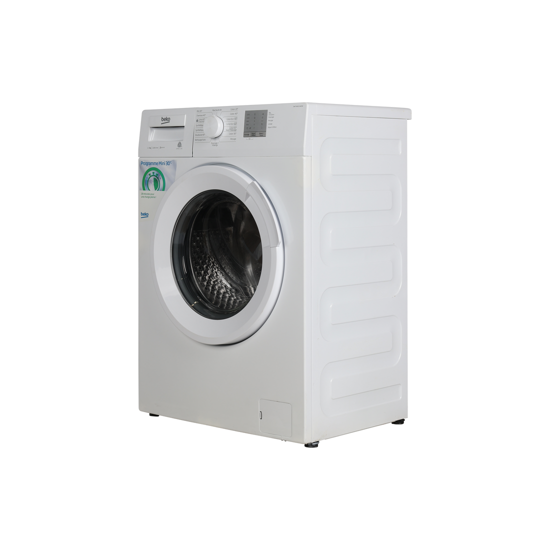 Lave-Linge Hublot 6 kg Reconditionné BEKO DWTV6621XWOW : vue du côté droit