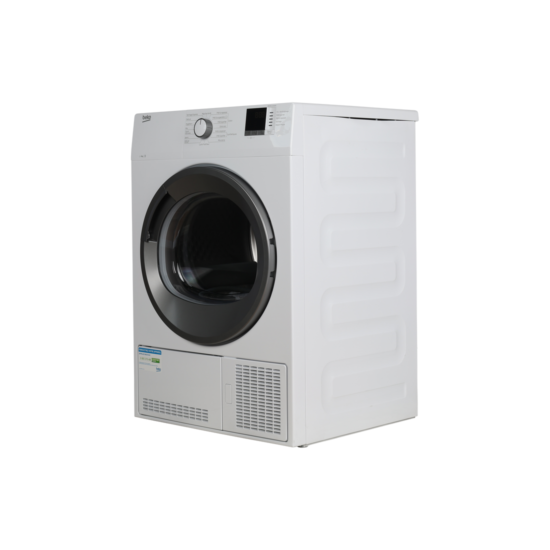Seche-Linge Condensation 8 kg Reconditionné BEKO DBBU8112GA0WS : vue du côté droit