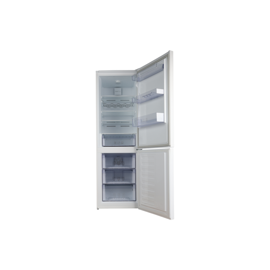 Réfrigérateur Avec Congélateur 324 L Reconditionné BEKO RCNA366K30W : vue de l'intérieur