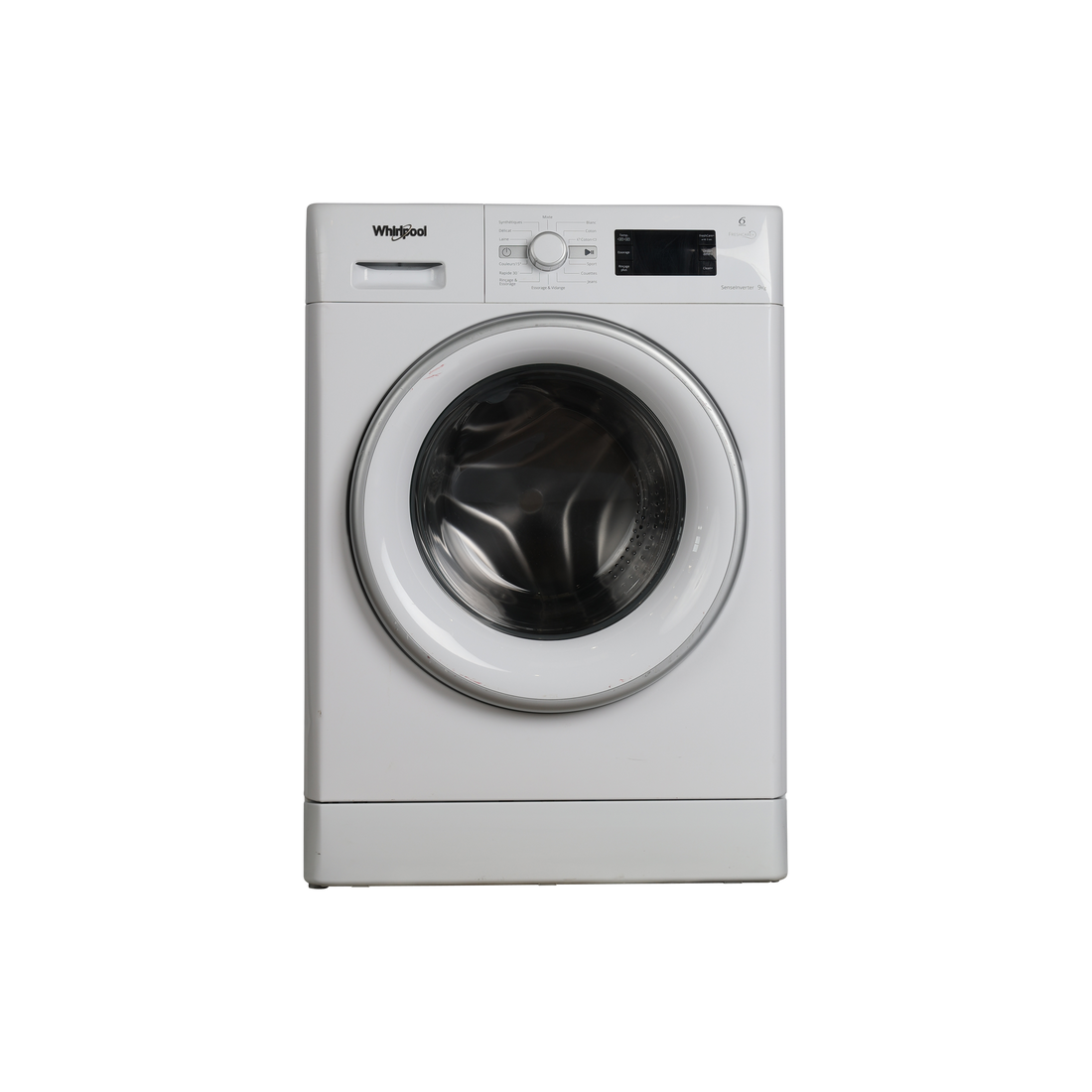 Lave-Linge Hublot 9 kg Reconditionné WHIRLPOOL FWG91484WSFR : vue de face