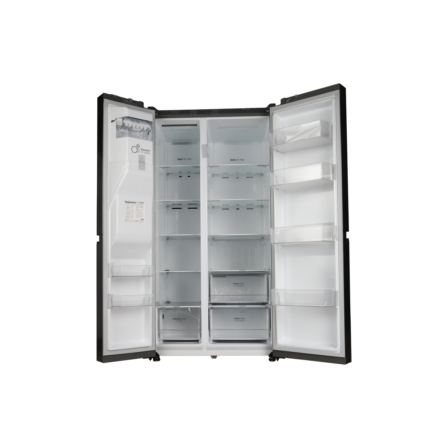 Réfrigérateur Américain 635 L Reconditionné LG GSLV50PZXF : vue de l'intérieur