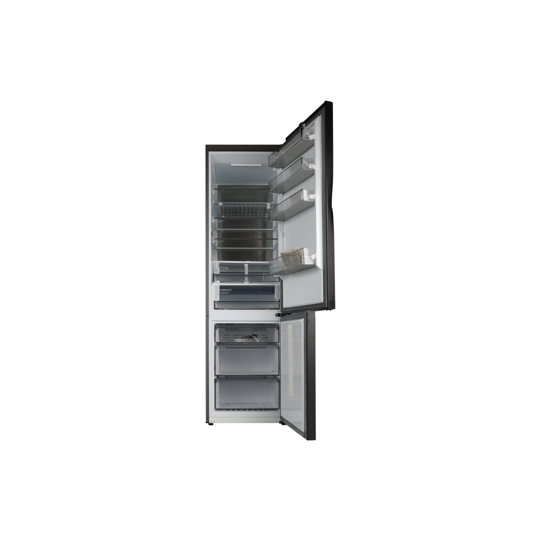 Réfrigérateur Avec Congélateur 390 L Reconditionné SAMSUNG RB38C7B5DS9 : vue de l'intérieur