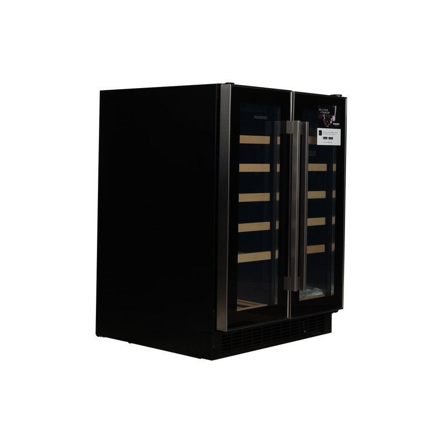 Cave À Vin De Conservation 38 Bouteilles Reconditionné ROSIERES RWCB 60D/N : vue de l'intérieur