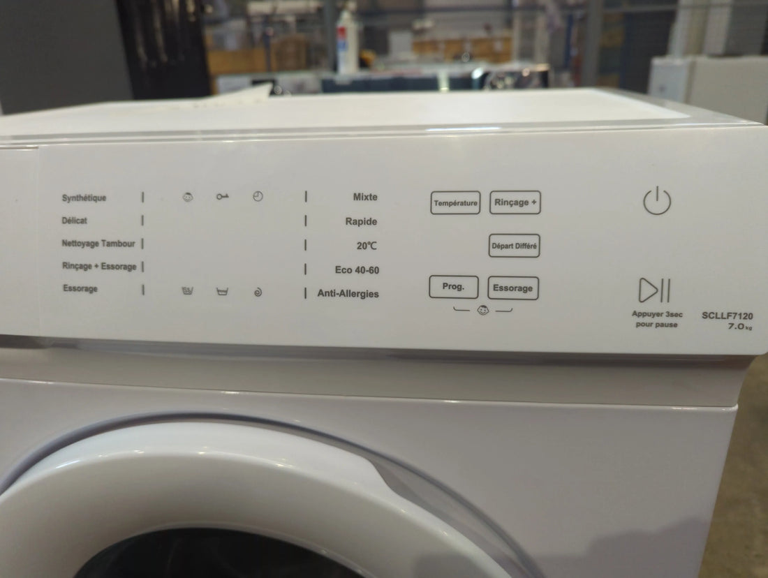 Lave-Linge Hublot 7 kg Reconditionné SCHNEIDER SCLLF7120