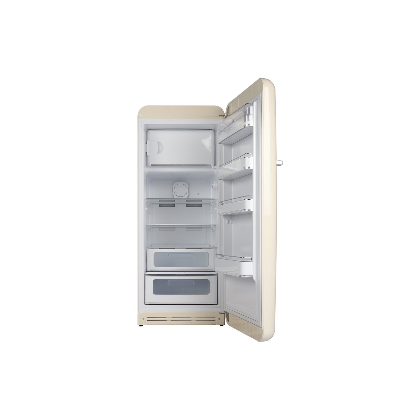Réfrigérateur Une Porte 270 L Reconditionné SMEG FAB28RCR5 : vue de l'intérieur