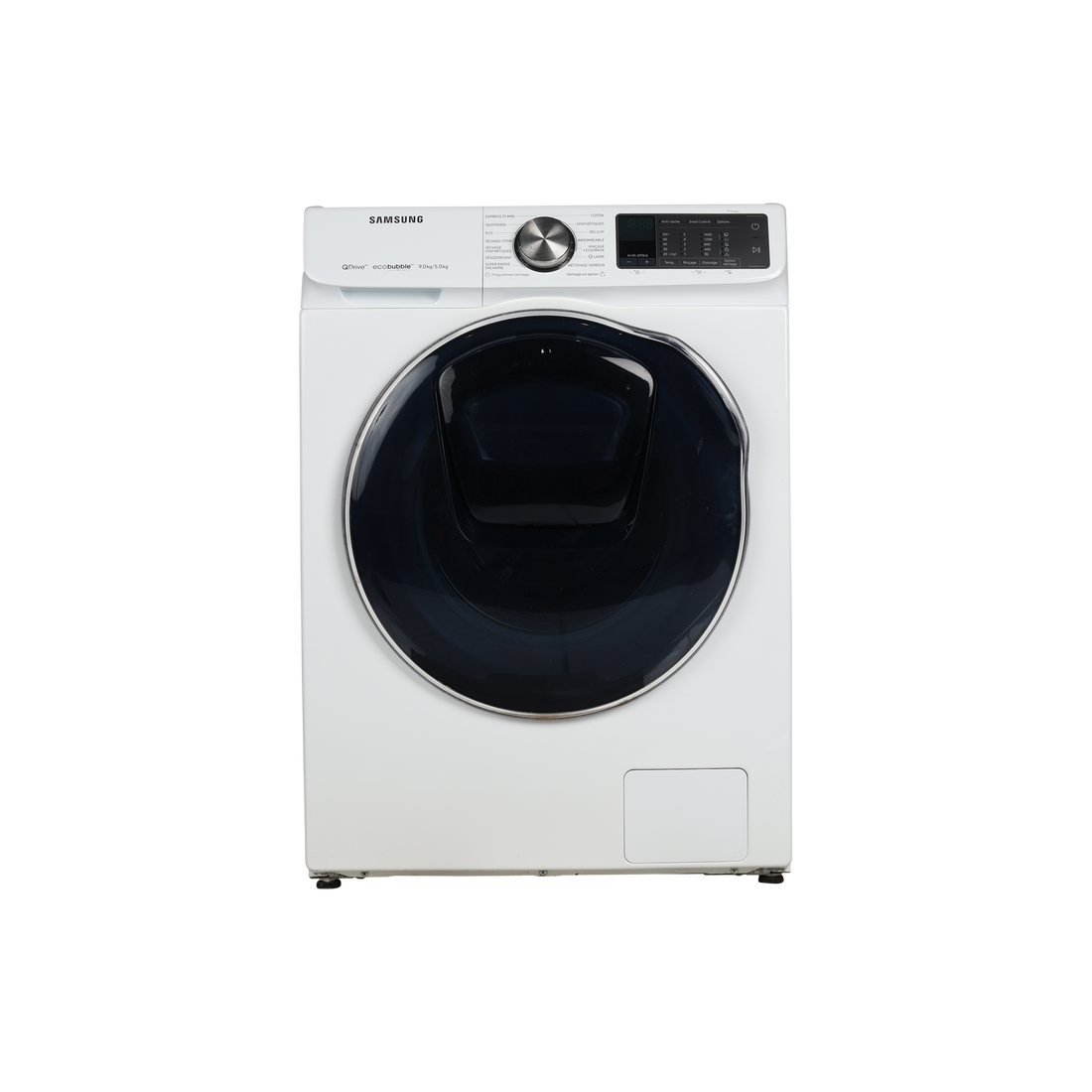 Lave-Linge Sechant 9 kg Reconditionné SAMSUNG WD90N645OOM : vue de face