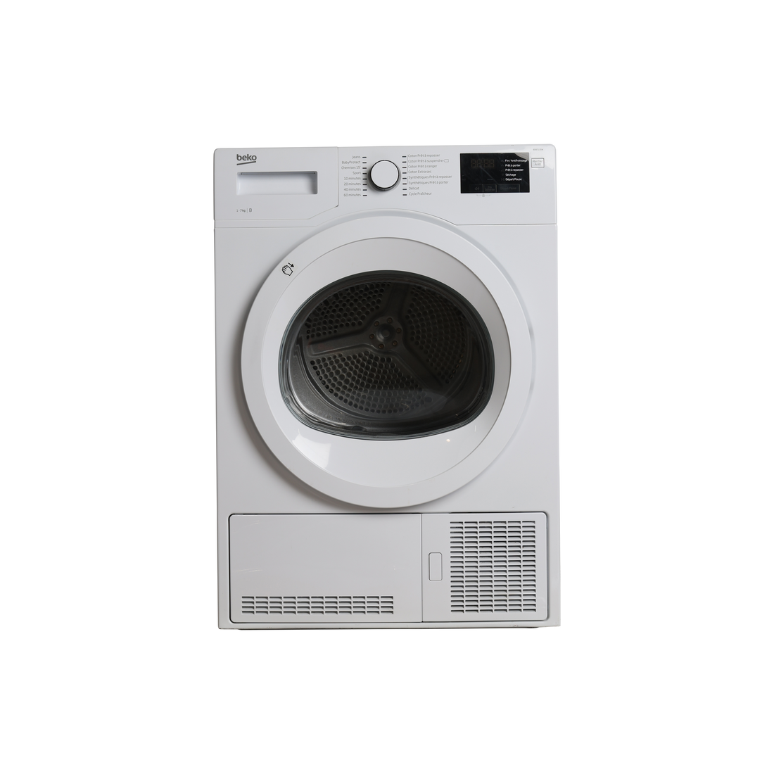 Seche-Linge Condensation 7 kg Reconditionné BEKO BDB7135W : vue de face