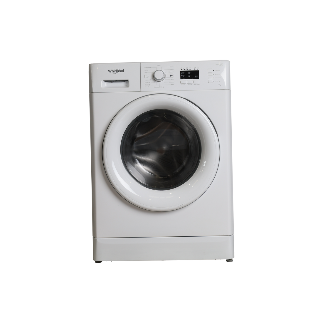 Lave-Linge Hublot 7 kg Reconditionné WHIRLPOOL FWL71452WFR : vue de face