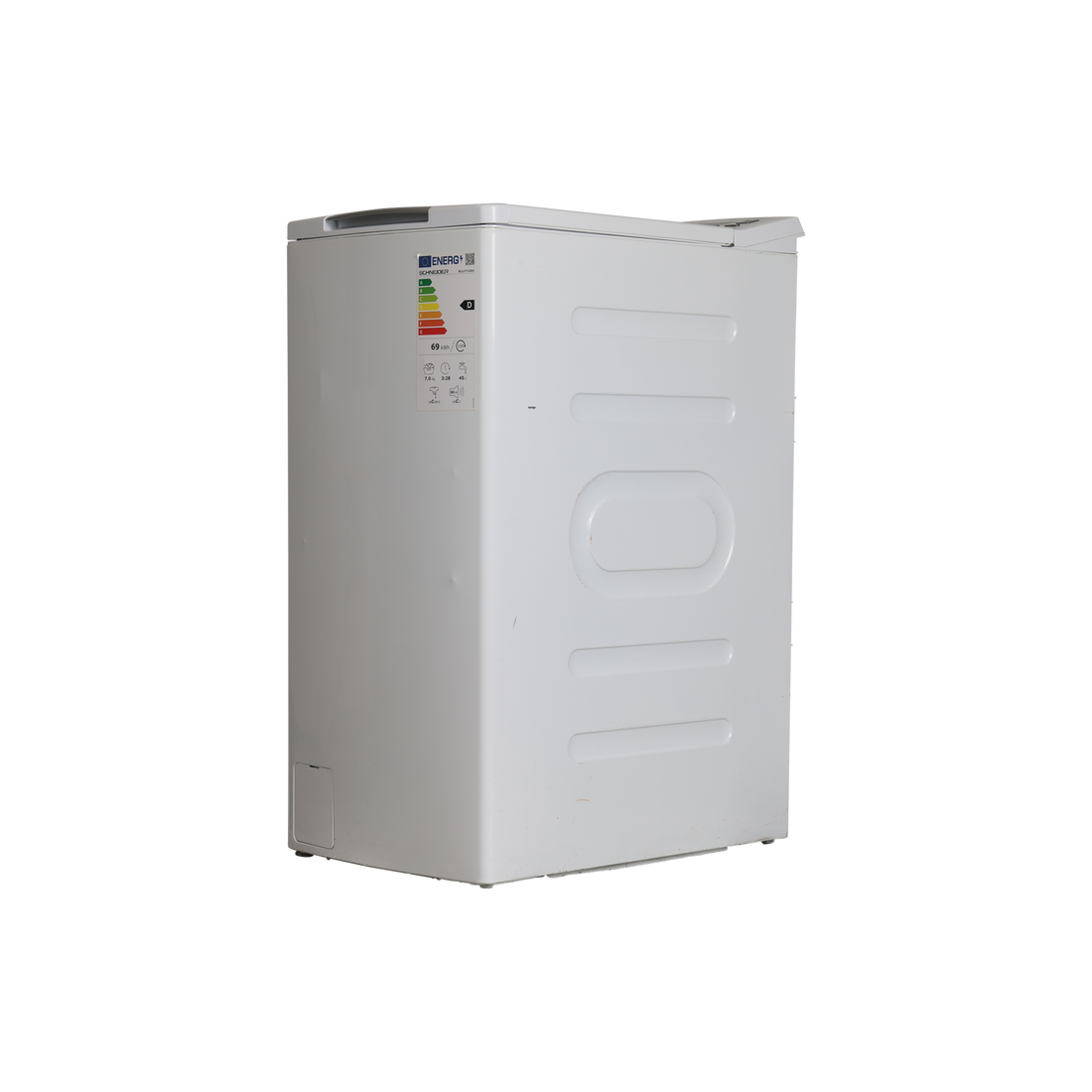 Lave-Linge Top 7 kg Reconditionné SCHNEIDER SCLLT712D3 : vue du côté gauche