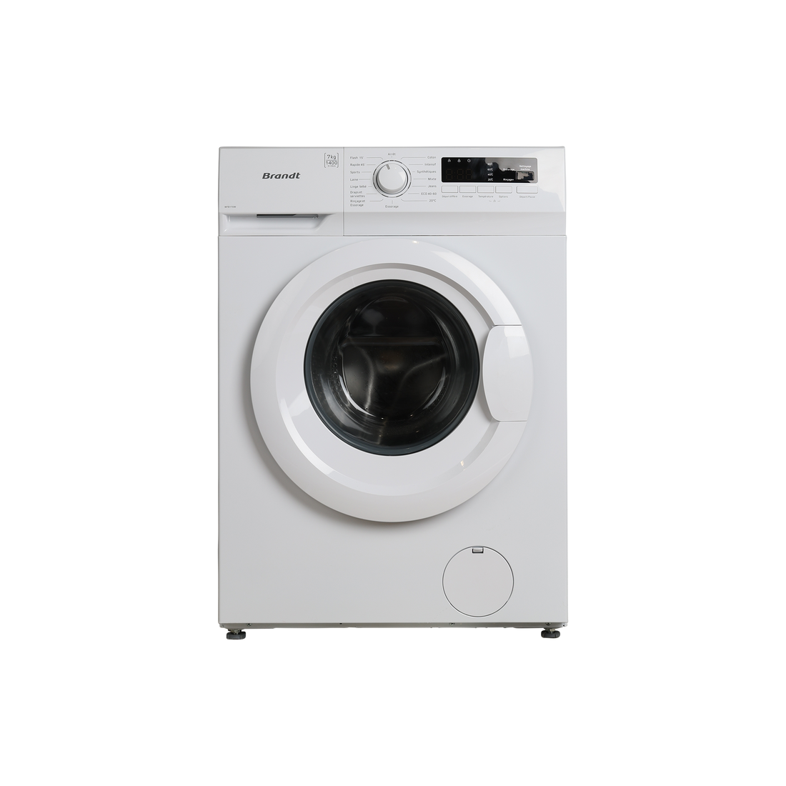 Lave-Linge Hublot 7 kg Reconditionné BRANDT WFB170W : vue de face