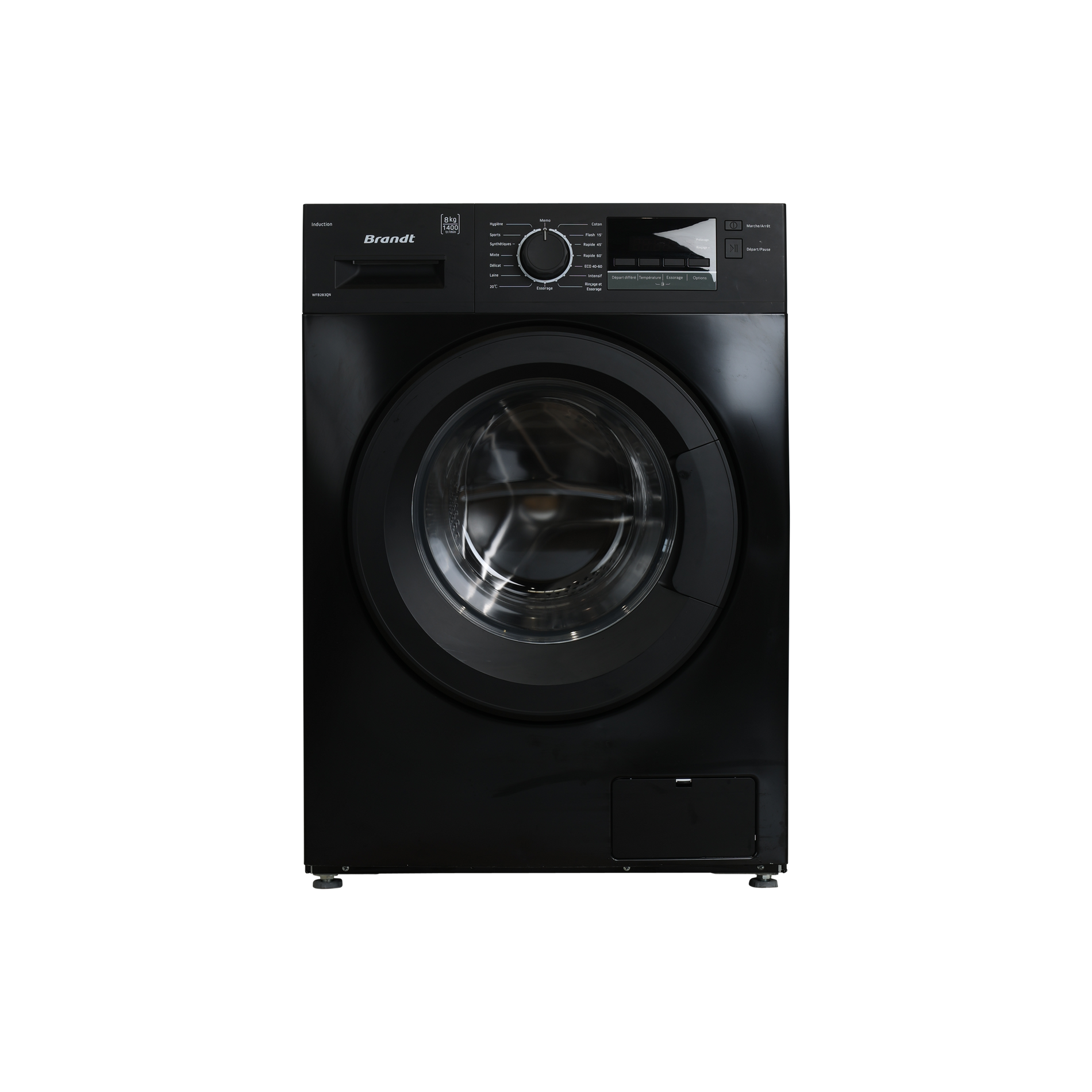 Lave-Linge Hublot 8 kg Reconditionné BRANDT WFB283QN : vue de face