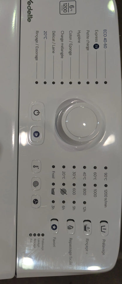 Lave-Linge Top 6 kg Reconditionné VEDETTE VT16022 : détails