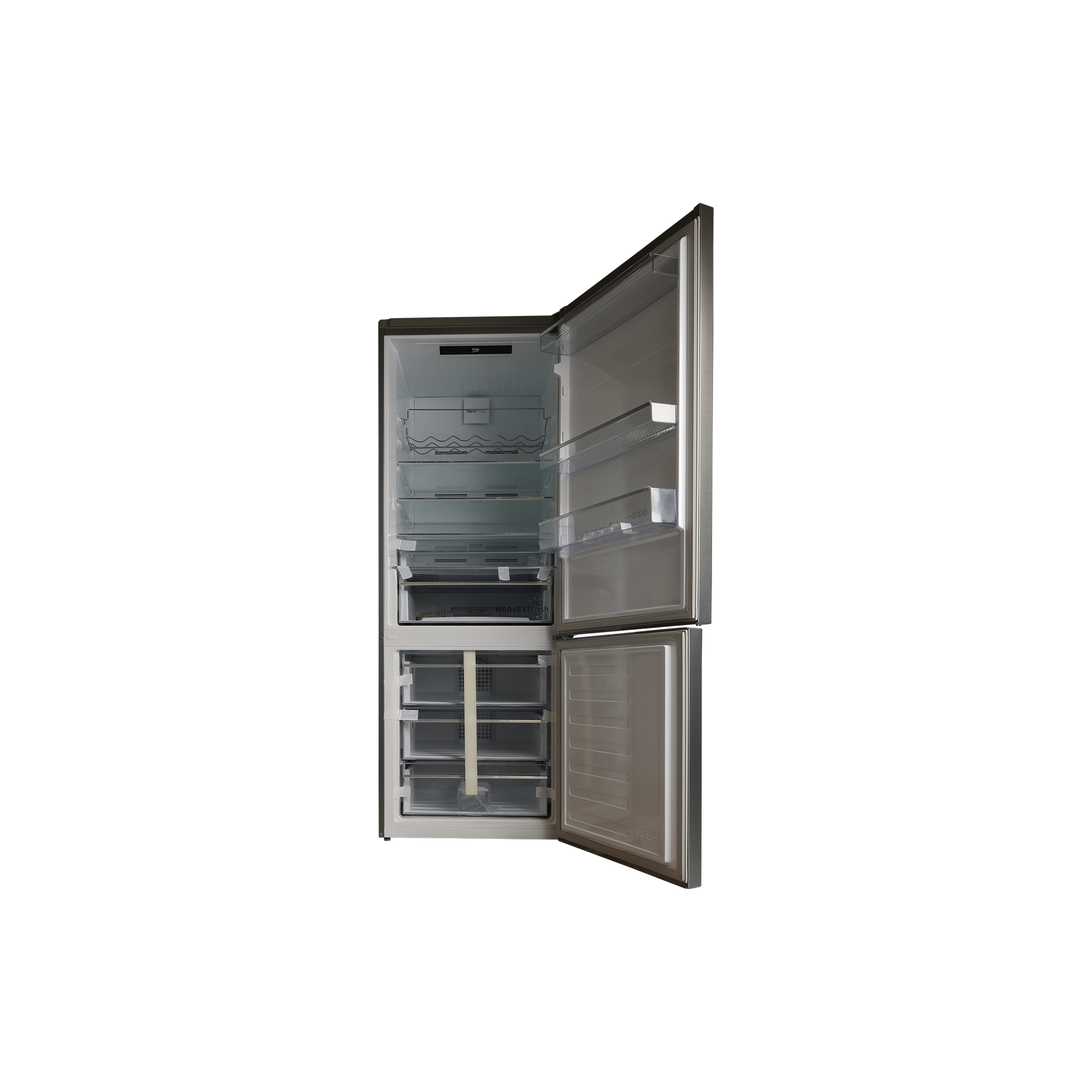 Réfrigérateur Avec Congélateur 514 L Reconditionné BEKO RCNE560E50ZXPN : vue de l'intérieur