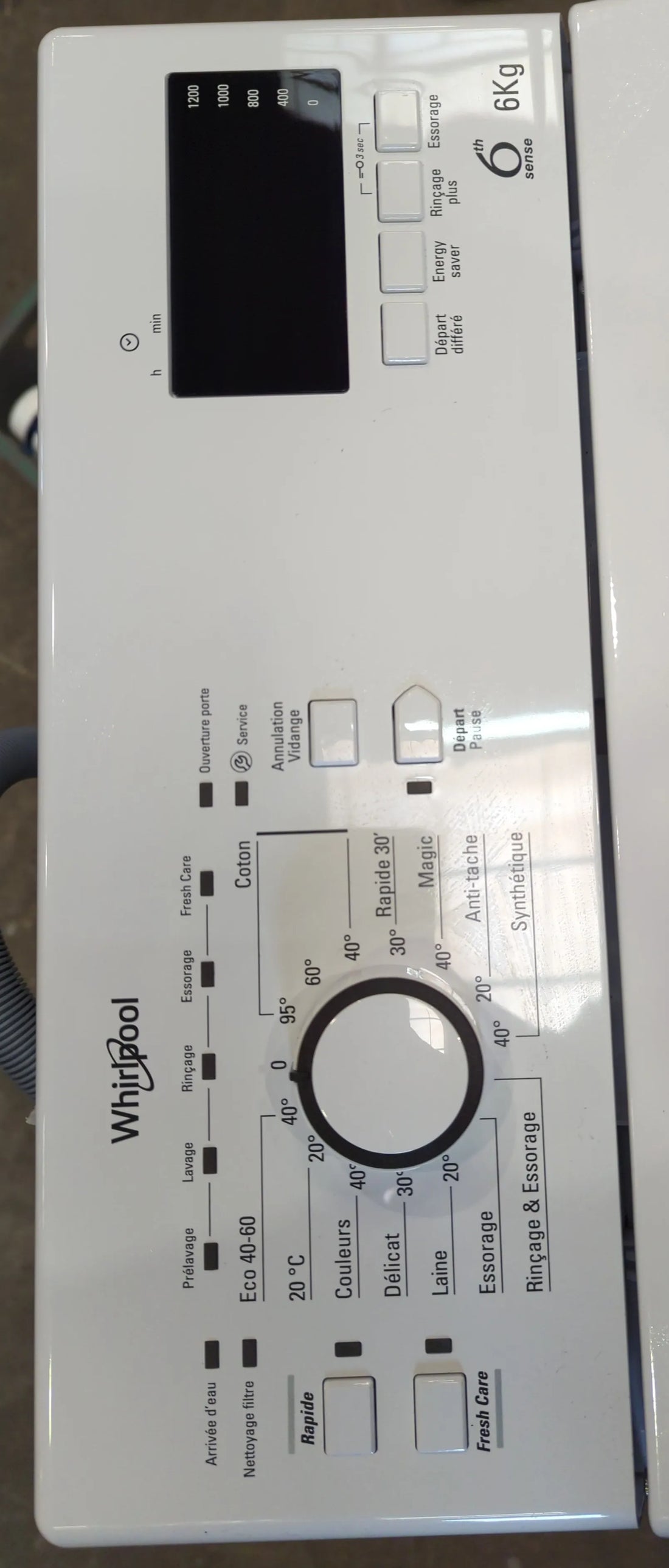 Lave-Linge Top 6 kg Reconditionné WHIRLPOOL TDLR6248FR/N