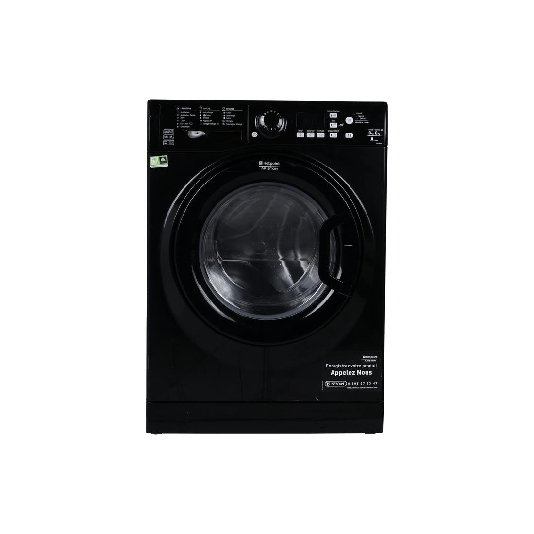 Lave-Linge Sechant 9 kg Reconditionné HOTPOINT FDG 8640K FR : vue de face