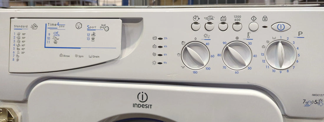 Lave-Linge Sechant 7 kg Reconditionné INDESIT IWDE 127 EU