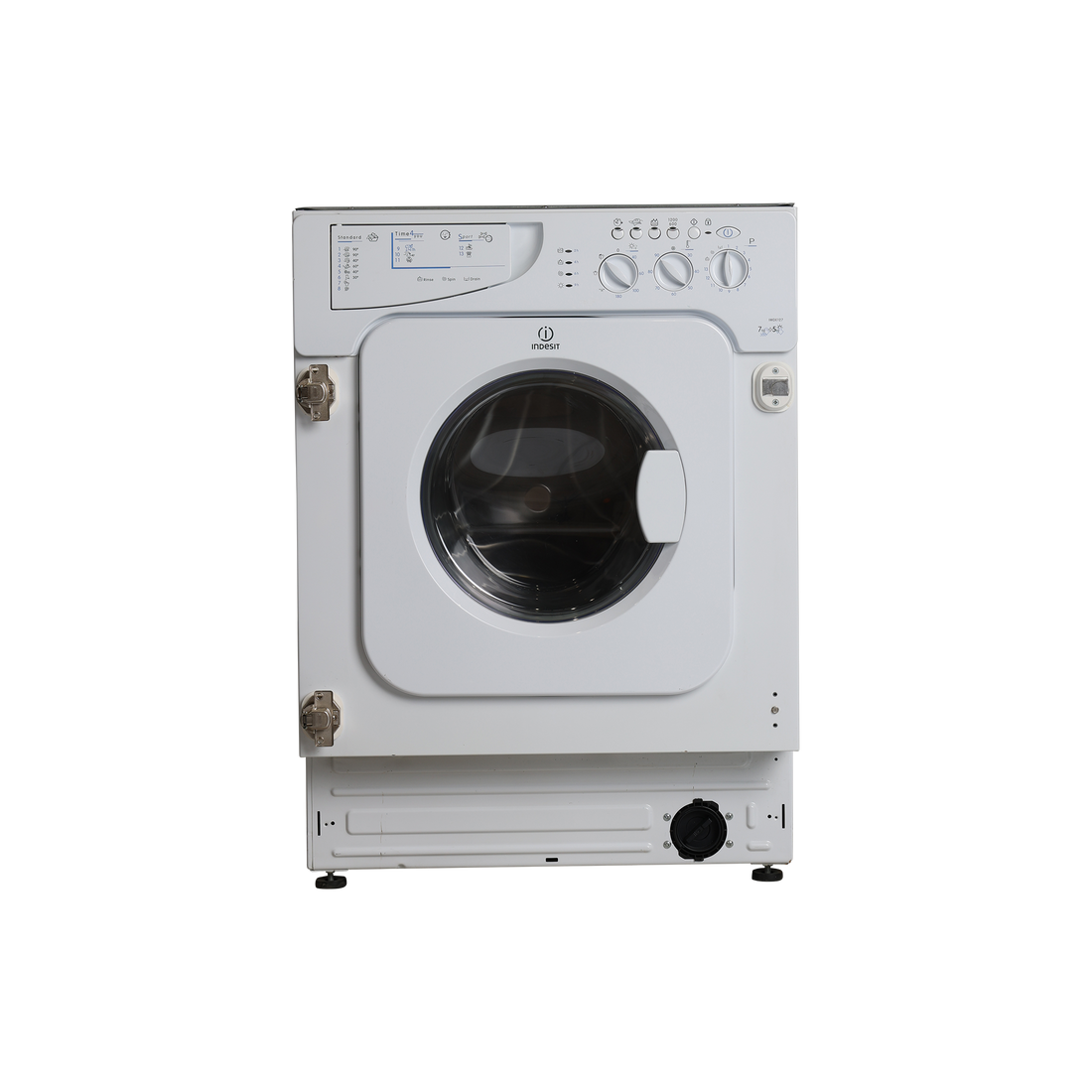 Lave-Linge Sechant 7 kg Reconditionné INDESIT IWDE 127 EU : vue de face