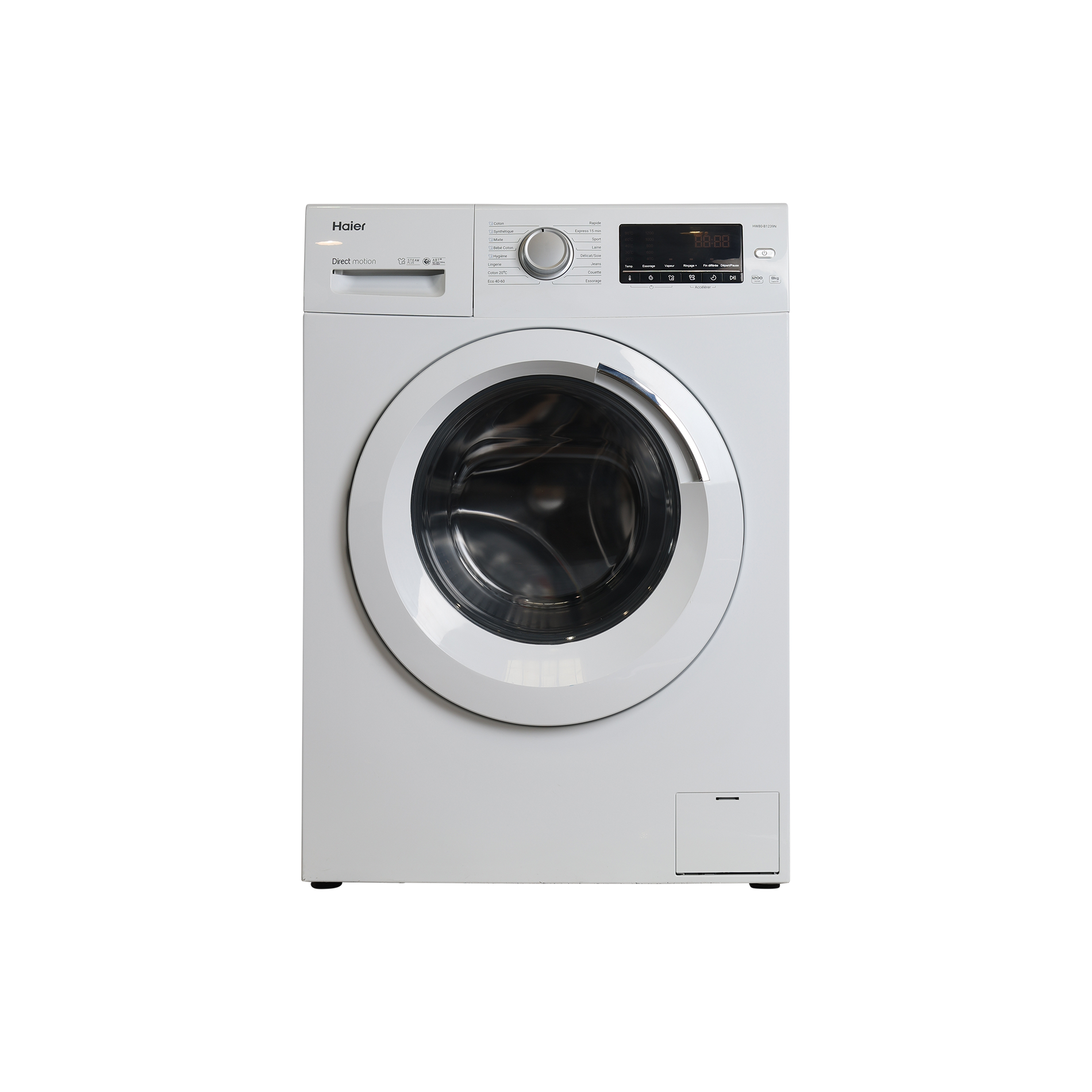 Lave-Linge Hublot 8 kg Reconditionné HAIER HW80-B1239 : vue de face