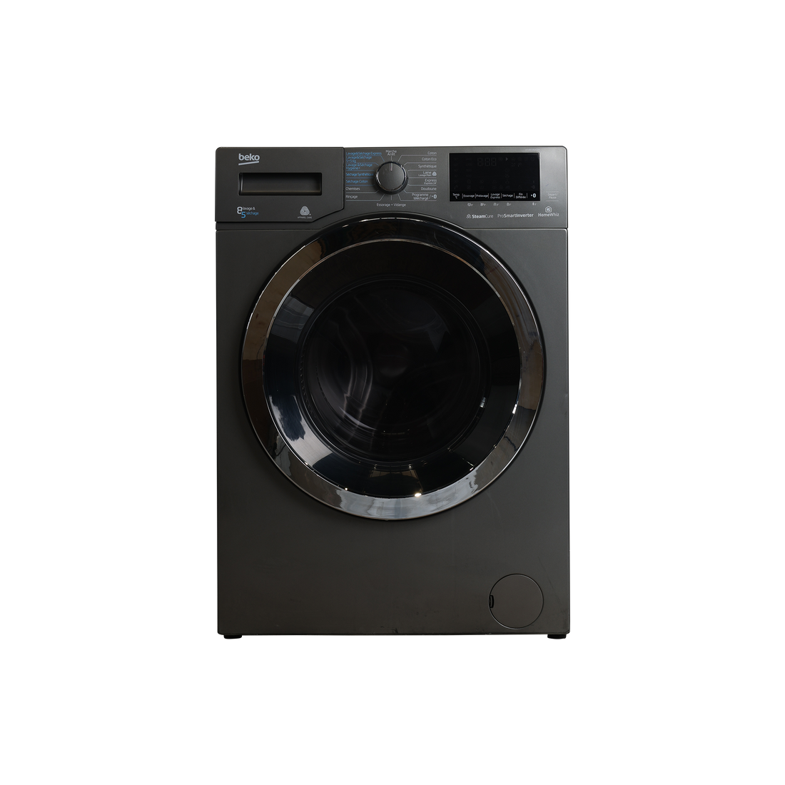 Lave-Linge Sechant 8 kg Reconditionné BEKO HTV8733XC0M : vue de face