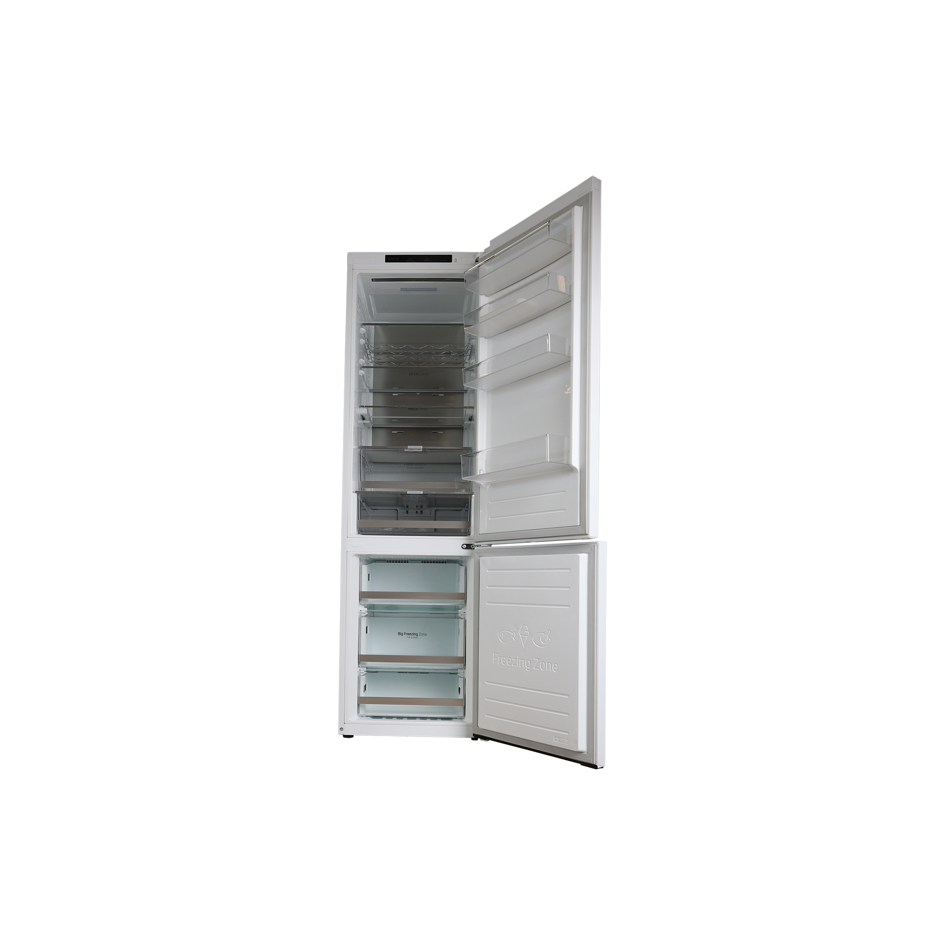Réfrigérateur Avec Congélateur 384 L Reconditionné LG GBB72SWVFN : vue de l'intérieur