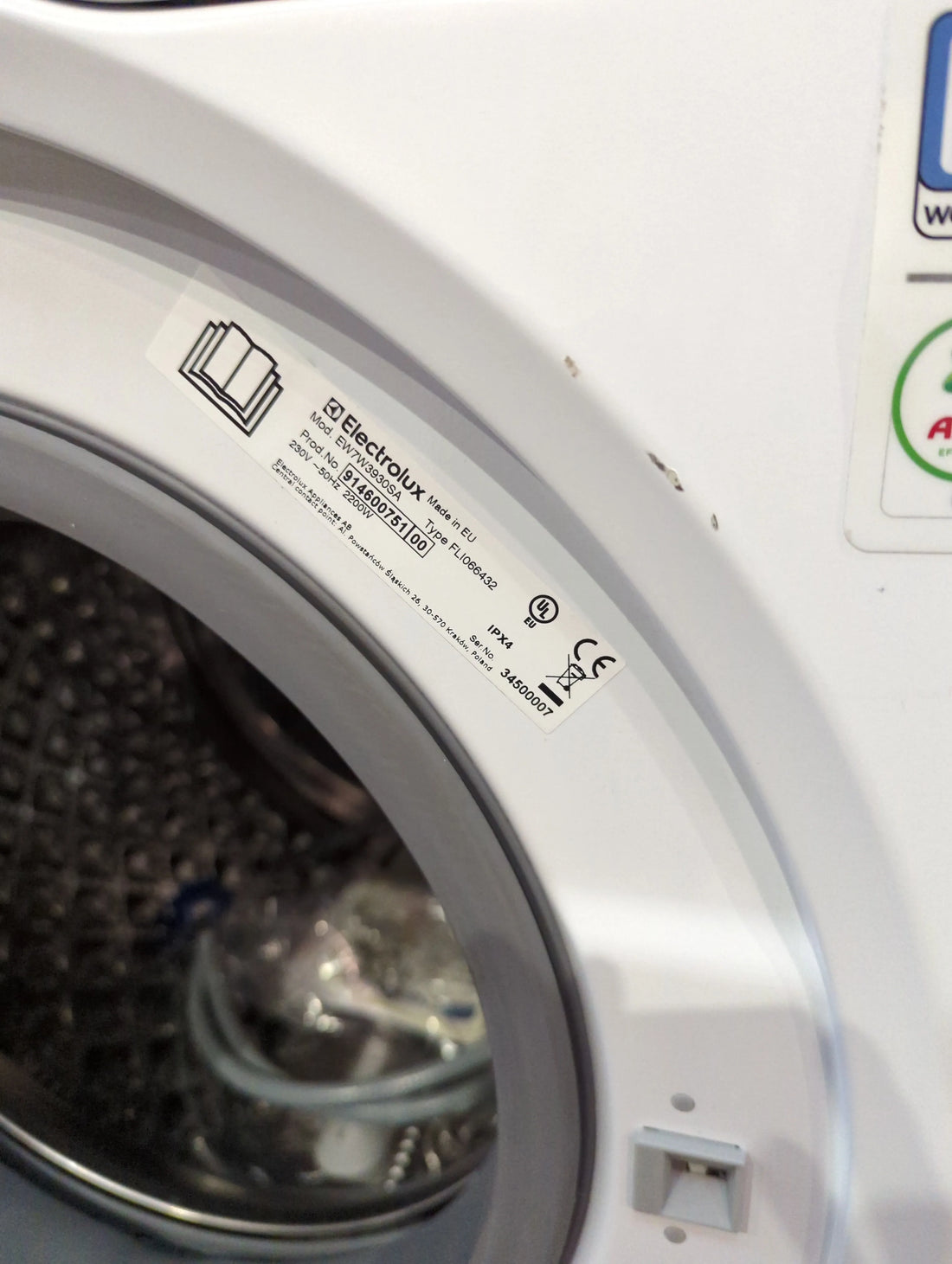 Lave-Linge Sechant 9 kg Reconditionné ELECTROLUX EW7W3930SA : détails