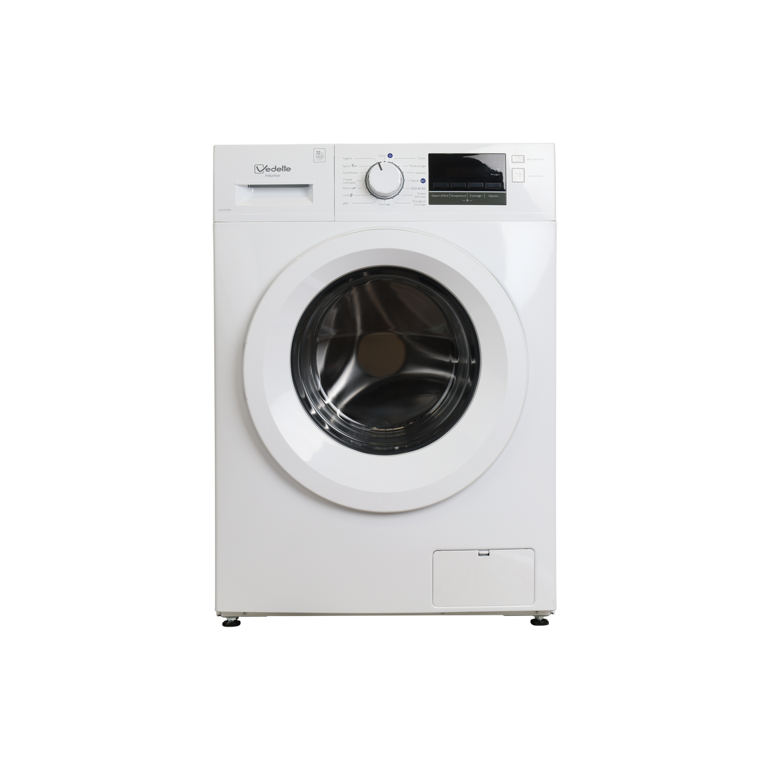 Lave-Linge Hublot 12 kg Reconditionné VEDETTE LFVQ124W : vue de face