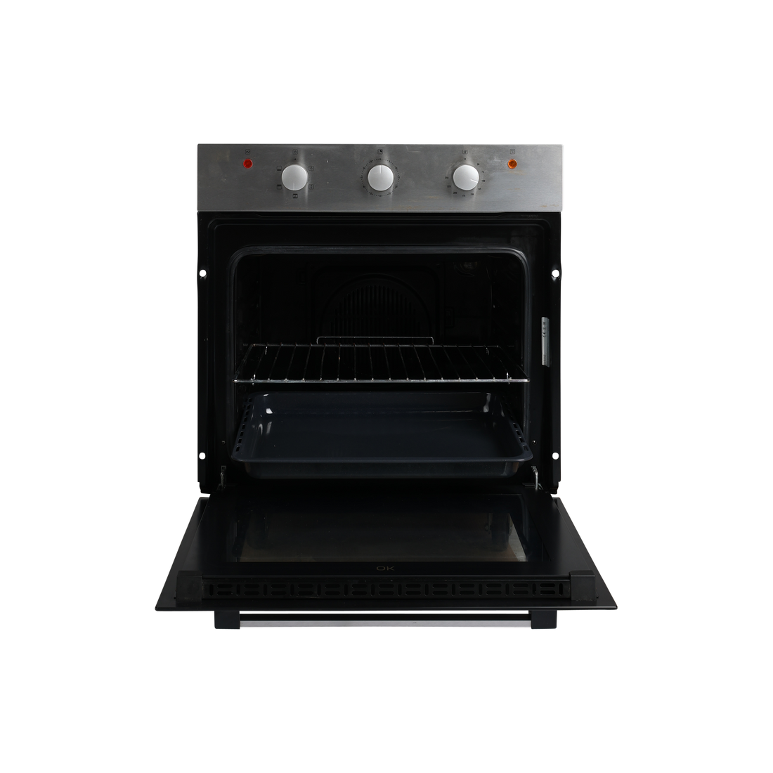 Four Chaleur Tournante 60 L Reconditionné COOKE & LEWIS OVFO60 : vue de l'intérieur