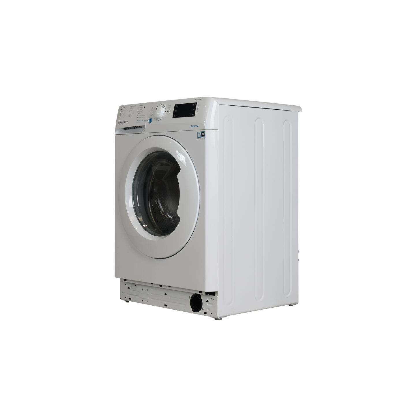 Lave-Linge Hublot 7 kg Reconditionné INDESIT BWE71452XWFRN : vue du côté droit