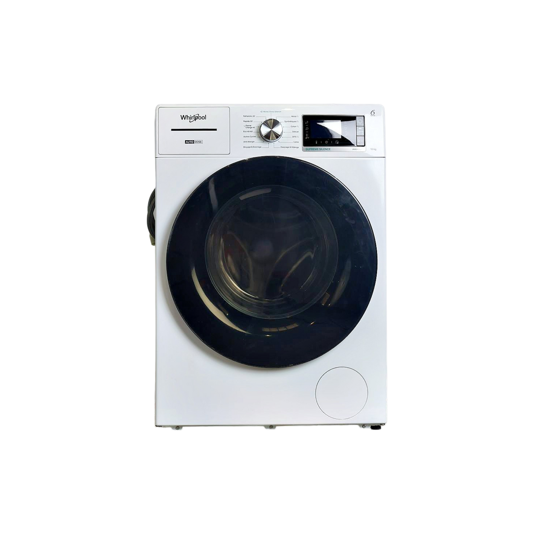 Lave-Linge Hublot 10 kg Reconditionné WHIRLPOOL W8W046WBFR : vue de face