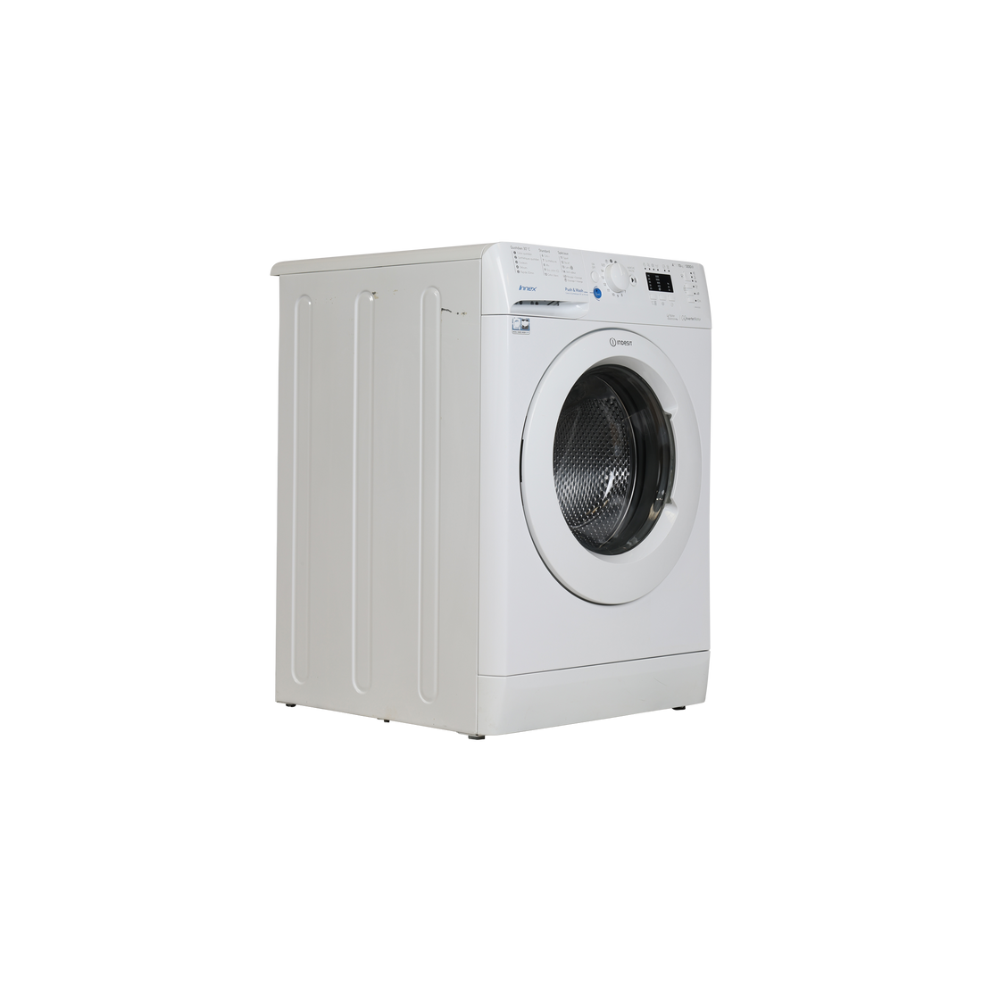Lave-Linge Hublot 10 kg Reconditionné INDESIT BWA101283XWFRN : vue du côté gauche