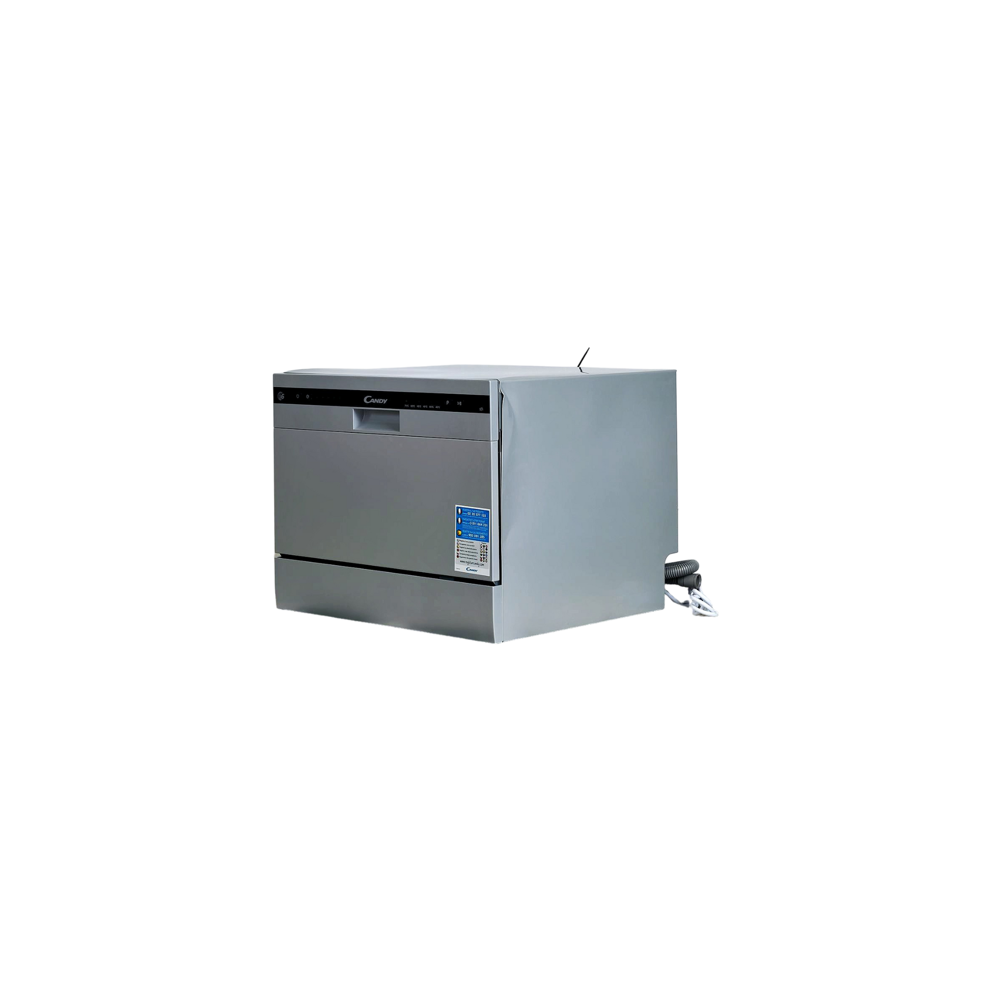 Lave-Vaisselle Pose Libre 6 Cvts Reconditionné CANDY CDCP6S : vue du côté gauche