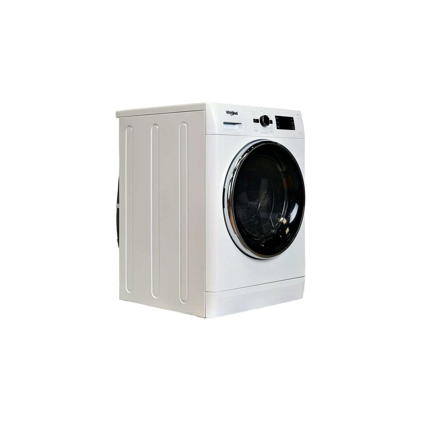Lave-Linge Sechant 9 kg Reconditionné WHIRLPOOL FWDG97168BXFR : vue du côté gauche