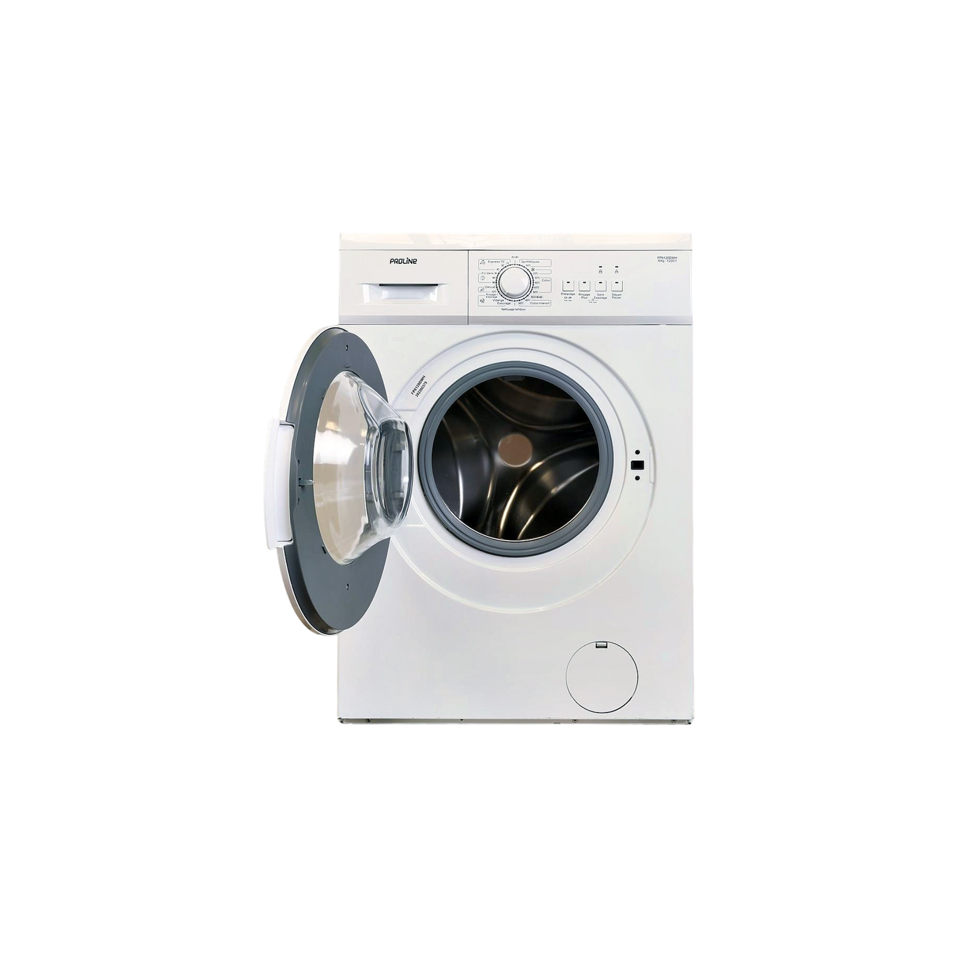 Lave-Linge Hublot 6 kg Reconditionné PROLINE FP6120DWH : vue de l'intérieur