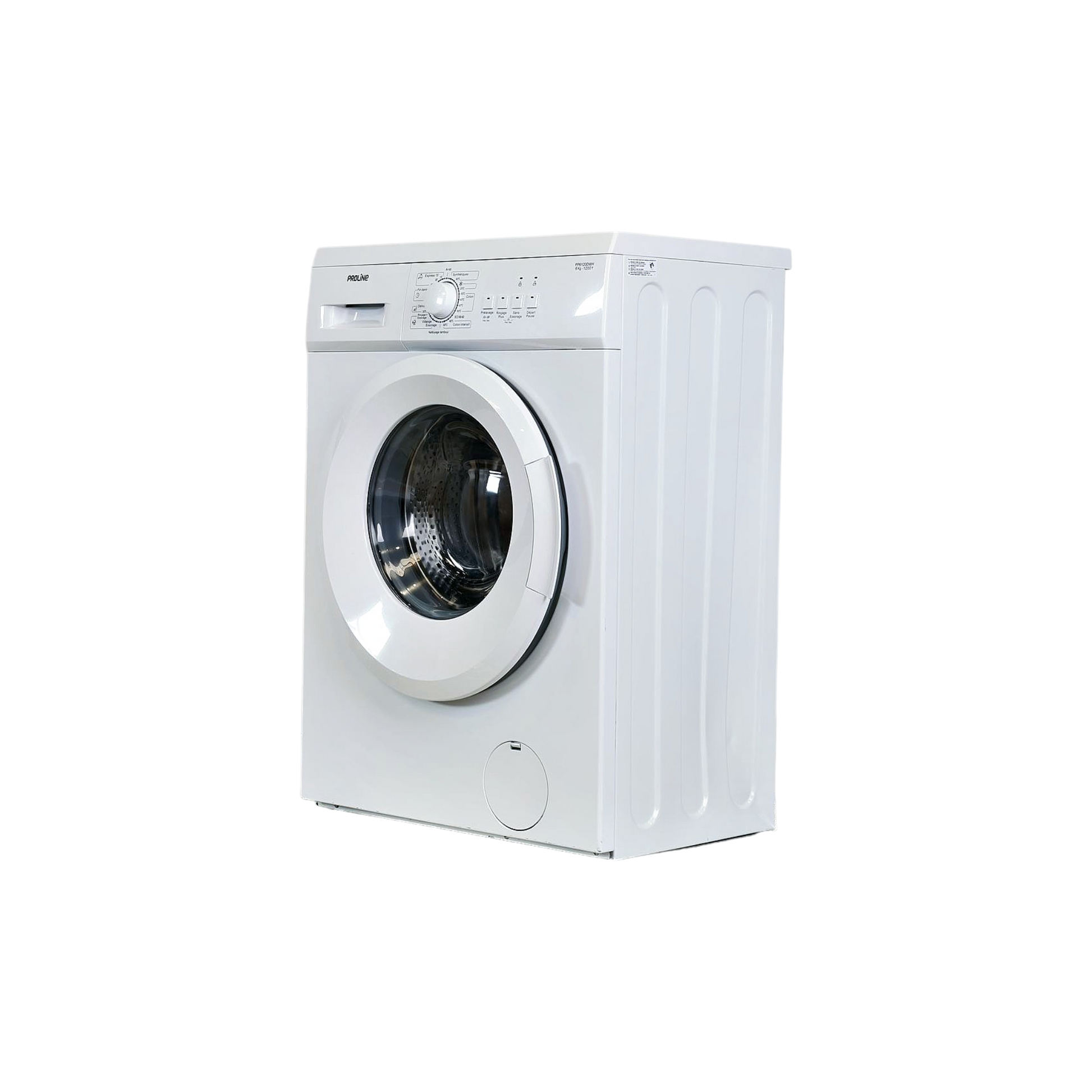 Lave-Linge Hublot 6 kg Reconditionné PROLINE FP6120DWH : vue du côté gauche