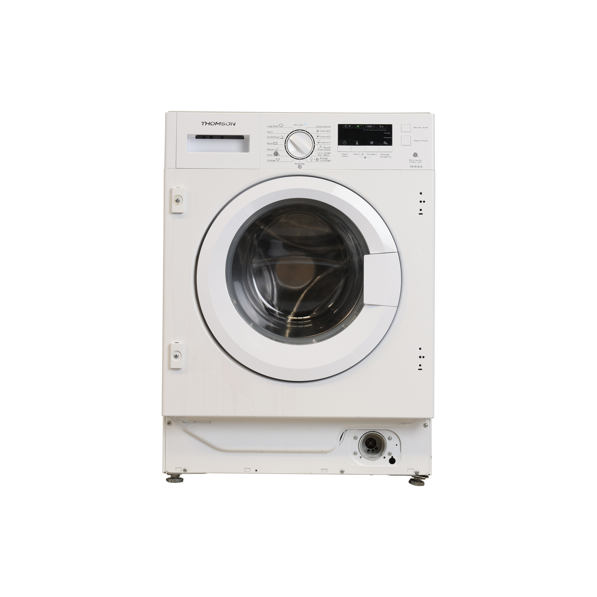 Lave-Linge Hublot 8 kg Reconditionné THOMSON TWBI814 : vue de face